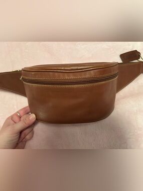 Coach Brown Leather Waist Belt Bag Fanny Pack vintage